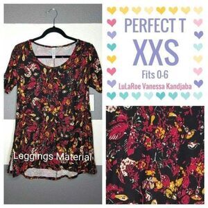 LuLaRoe Perfect T XXS Floral NEW
